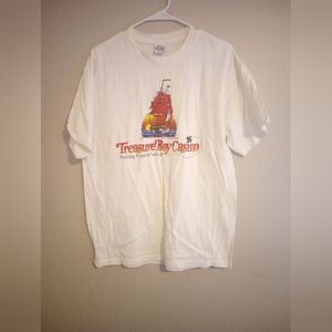 Hanes Vintage Treasure Bay Casino Men's Short Sleeve Single Stitch Vintage Tee